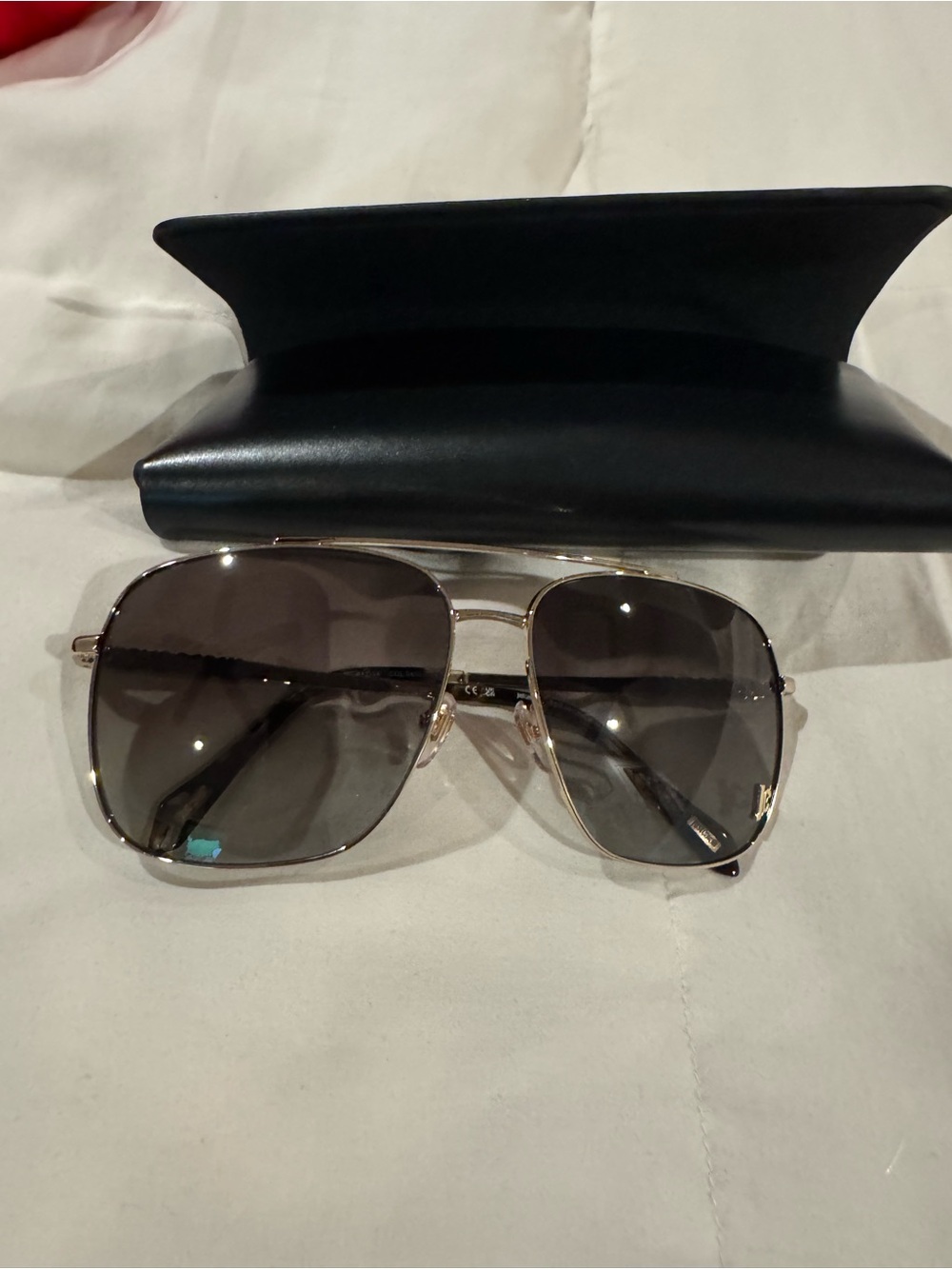 Just Cavalli Gold Frame Sunglasses with Dark Gray Lenses